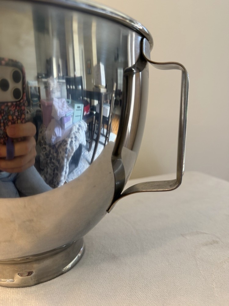 KitchenAid K45 Replacement 4.5 Quart Mixing Stainless Steel Bowl With Handle