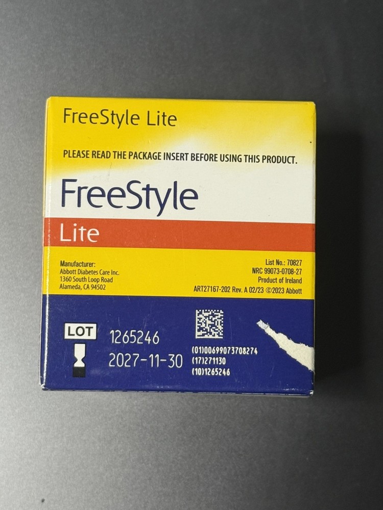 100 Free Style Lite Test Strips EXP 11/30/2027 🚨 SHIPS TODAY ✈️ 📦 🚨