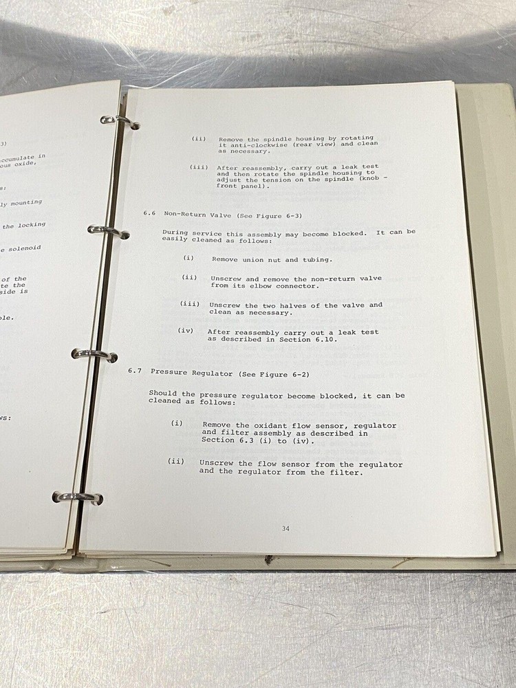 Varian Gas Control Unit Model 80 Automatic - Users Guide / Manual