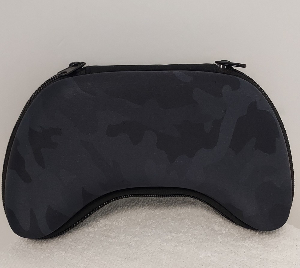 Academic Video Game Controller Pencil Case Black Camoflage Zip Closure Storage
