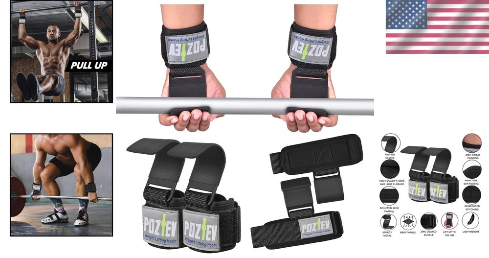 Powerlifting Hand Grips - Ideal for Pull-Ups