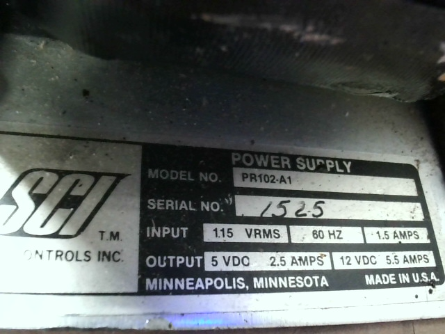 SCI PR102-A1 Power Supply - Used