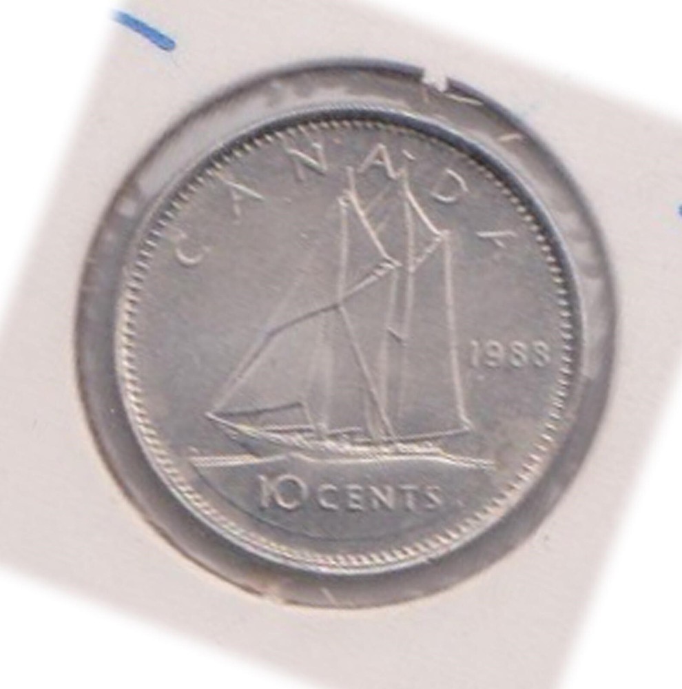 (H205-174) 1988 Canada 10c coin (FX)