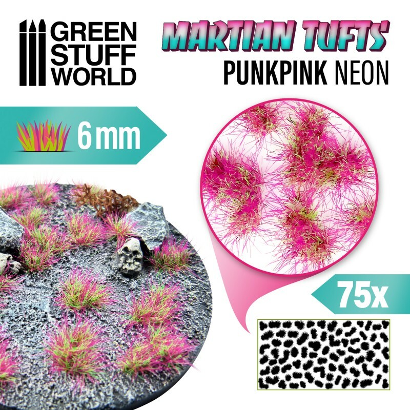 Martian Fluor Tufts - PUNKPINK NEON - Scenery Miniature Basing