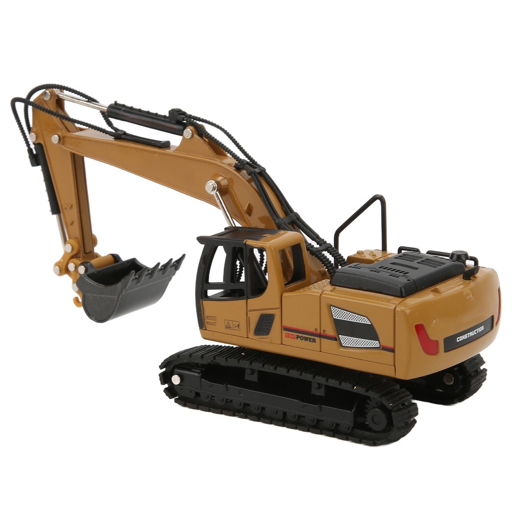 Backhoe Loader Heavy Duty Wheeled Excavator Durable 1: 60 Scale Site Backho AAJC