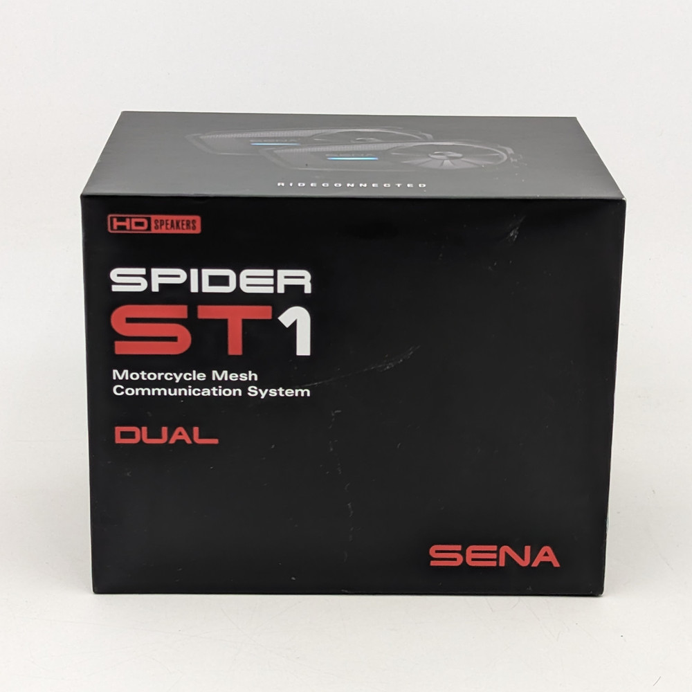 SENA Spider ST1 Motorcycle Mesh Communication System | Dual | Black