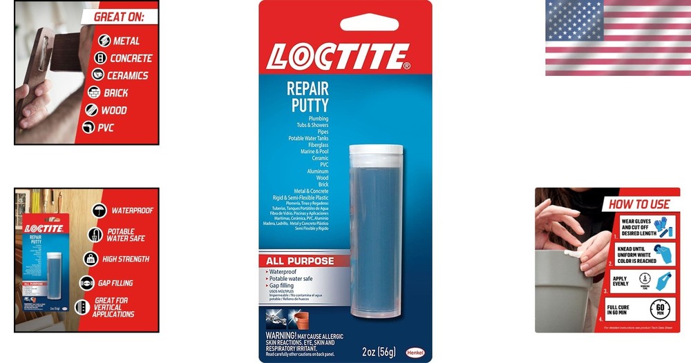 2 oz Epoxy Repair Putty Stick – Fast-Setting, Waterproof Bonding Solution