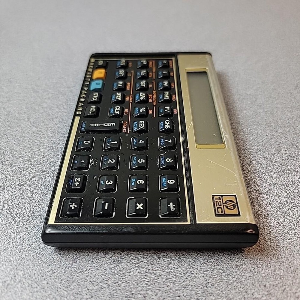 Hewlett Packard HP 12C Financial Calculator With Case