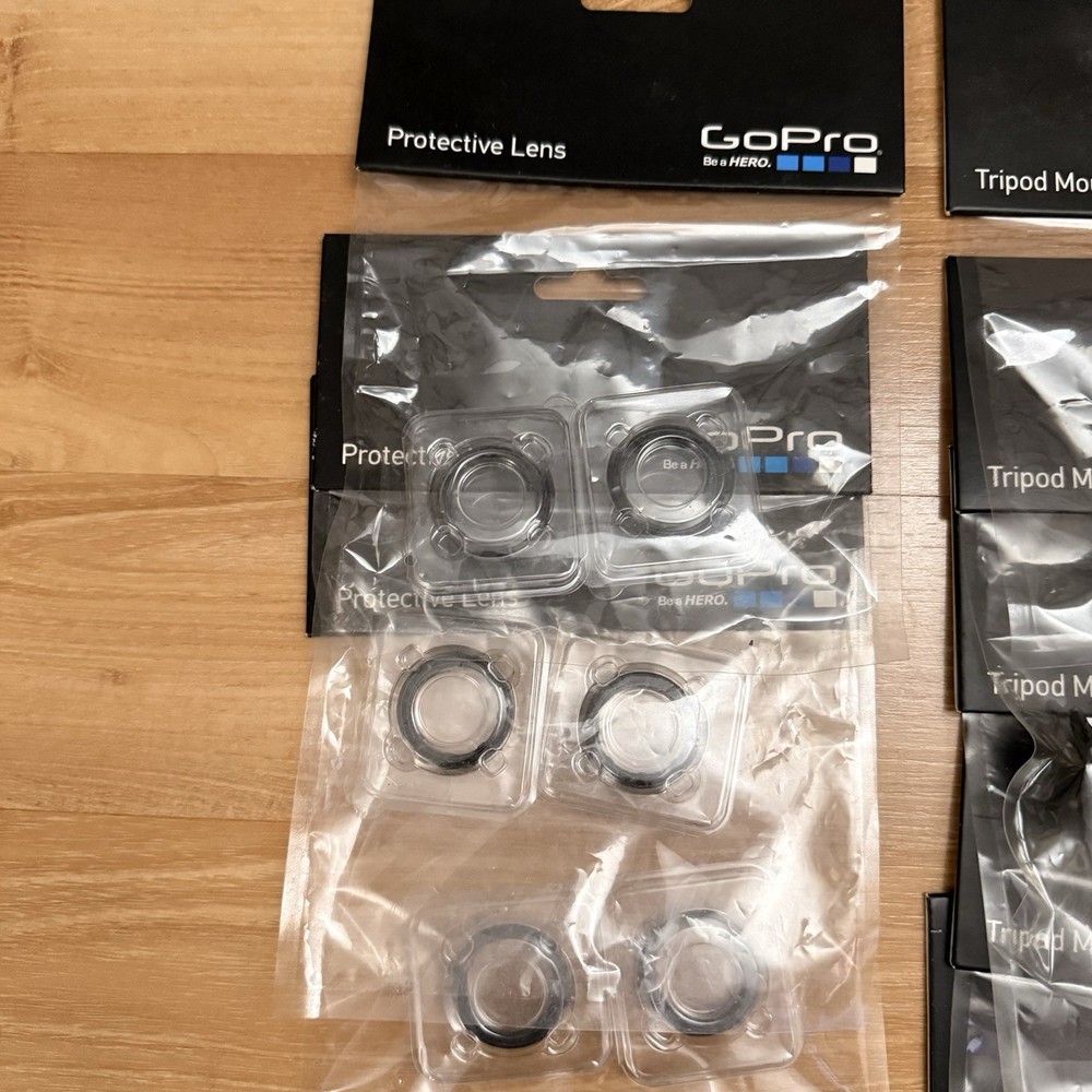 Genuine GoPro Hero 3 Accessory Bundle Frame Tripod Mount/Adapter Protective Lens