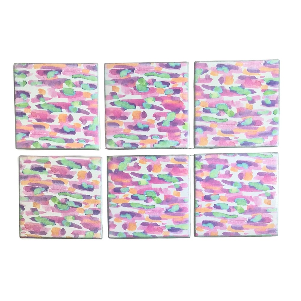 Abstract Pastel Coasters