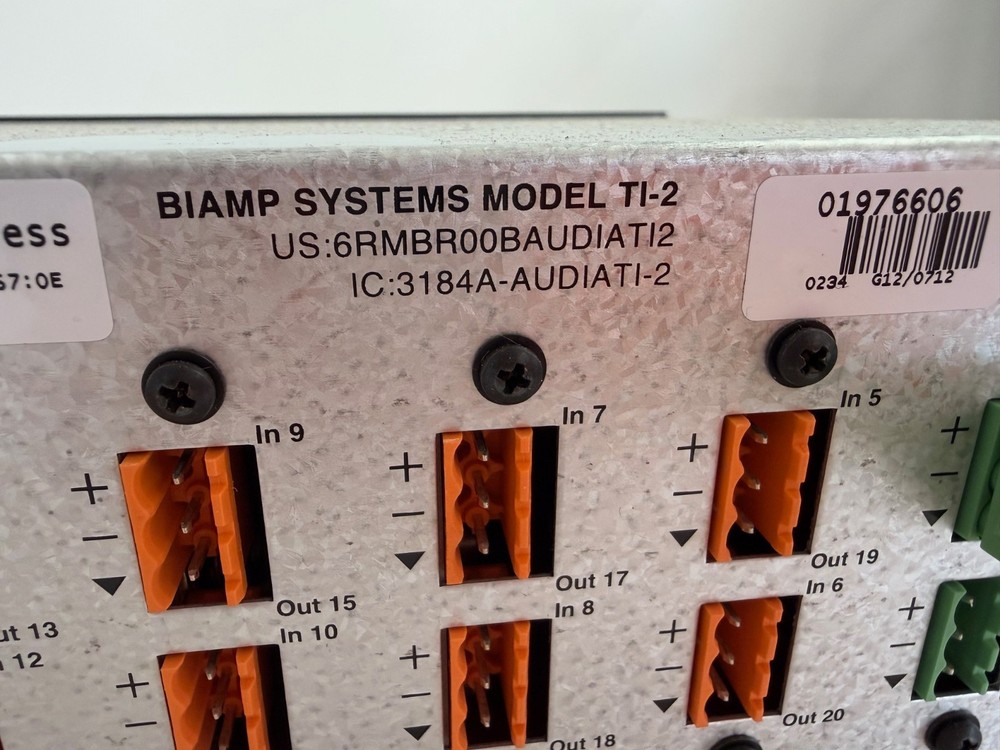 AUDIA FLEX BIAMP SYSTEM MODEL TI-2 DIGITAL AUDIO PROCESSOR