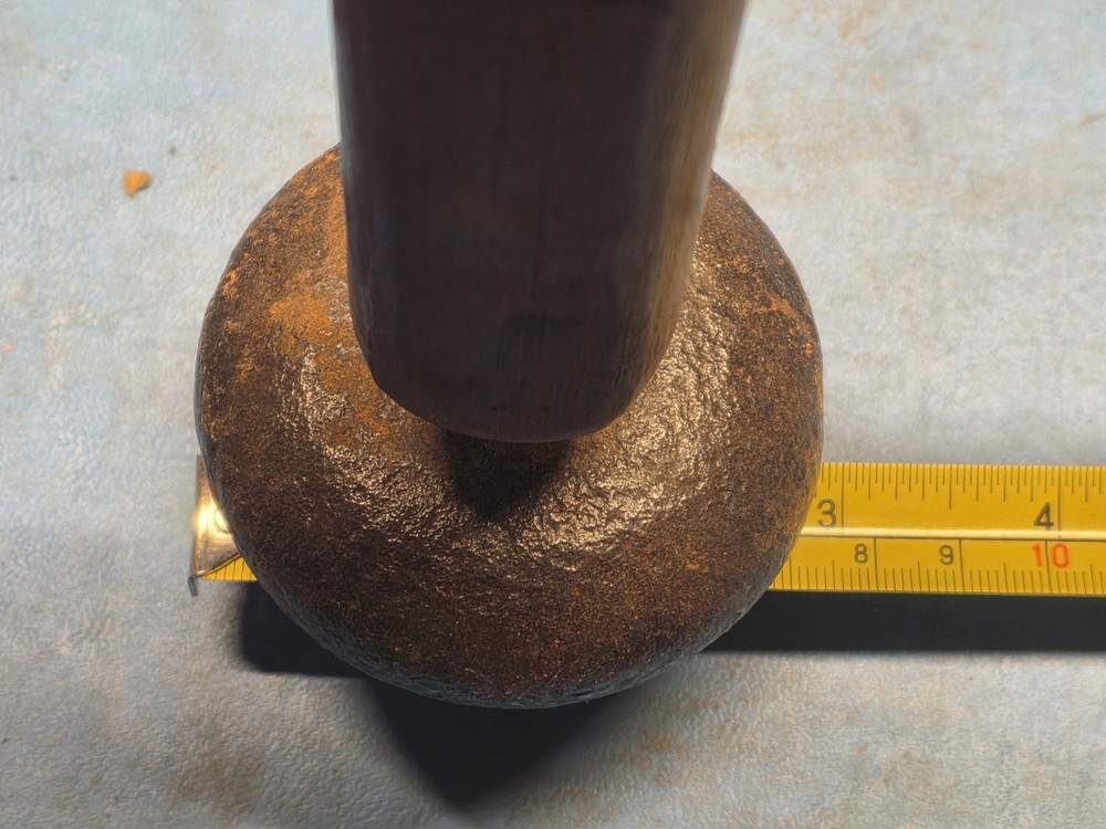 Antique Macadamizing Knapping Napping Hammer Rock Stone Dressing Unmarked Handle