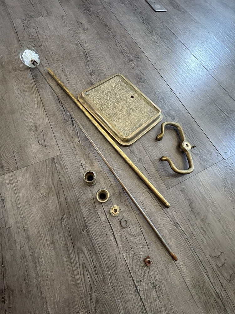 Fireplace Base PLATED Brass / Art Sphere USED.