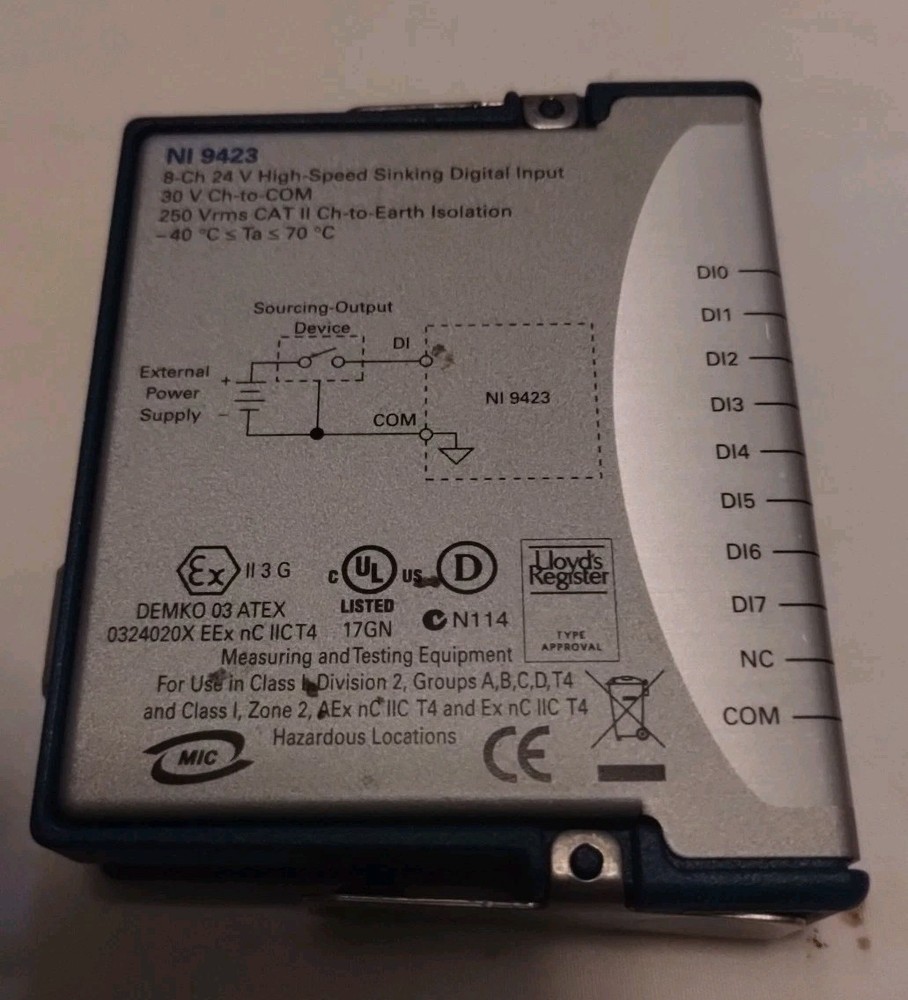 National Instruments PreOwned NI 9423 Digital Input Module.