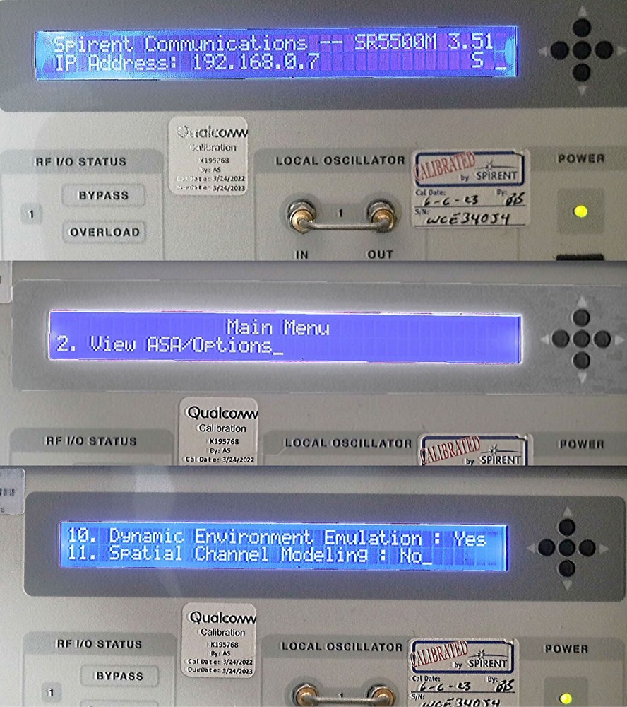 Spirent SR5500M Wireless Channel EmulatorP