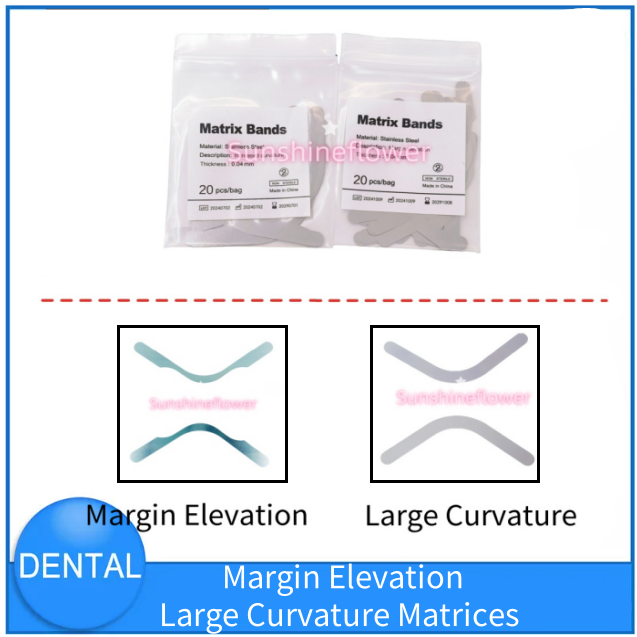 Dental Matrix Bands Universal Tofflemire Margin Elevation/Large Curvature Matrix