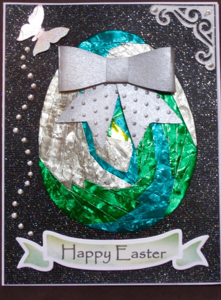 Easter - Iris folded EGG - handmade card by DEE
