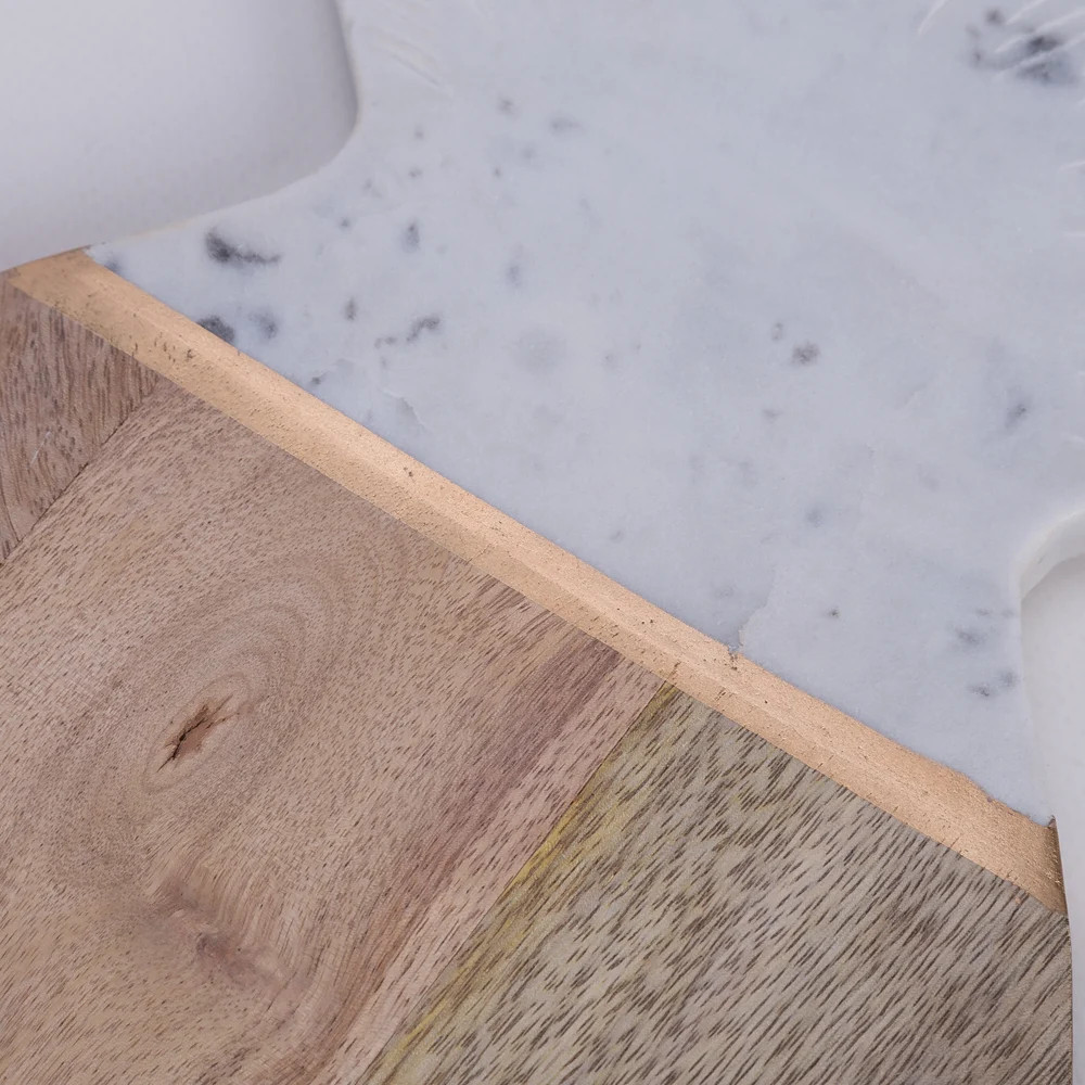 Thirstystone Marble & Mangowood Pineapple Board