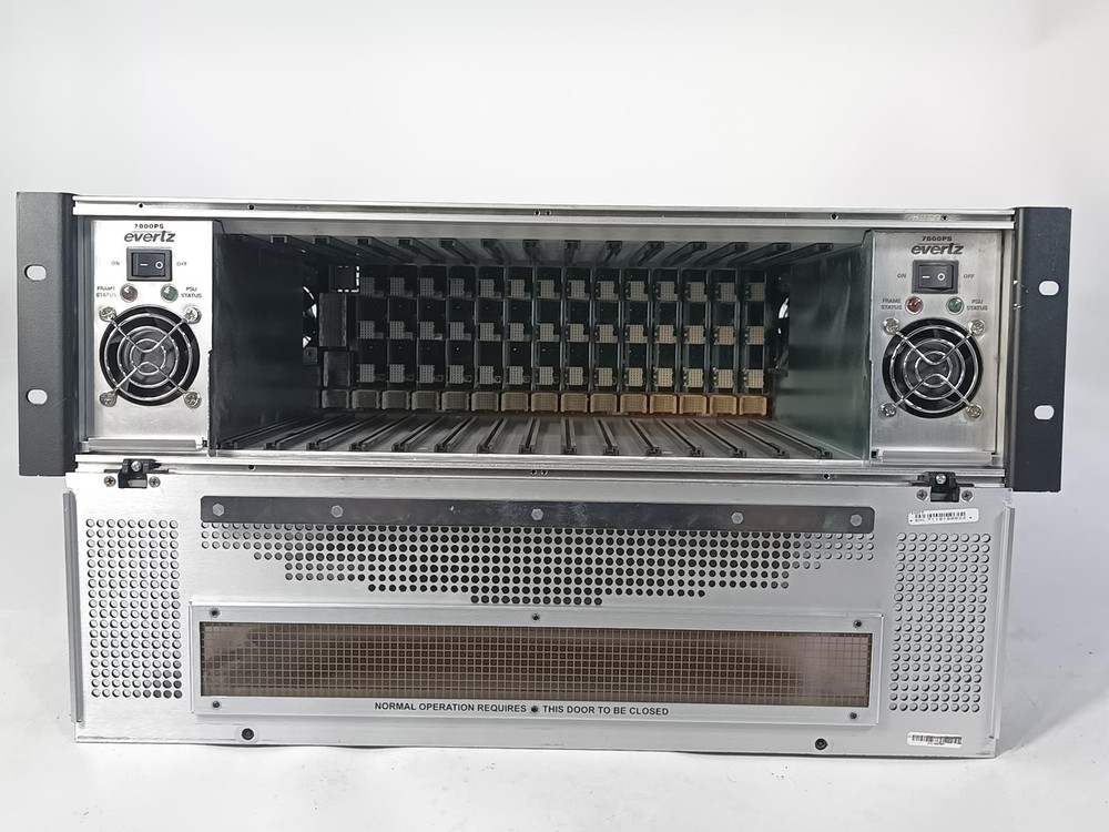 Evertz 7800FR Multiframe Chassis | 3RU Modular Frame | Frame Only | No Cards