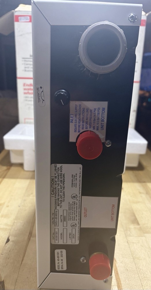 PowerStar AE125 Electric Tankless Water Heater Whole House Compact White 240V