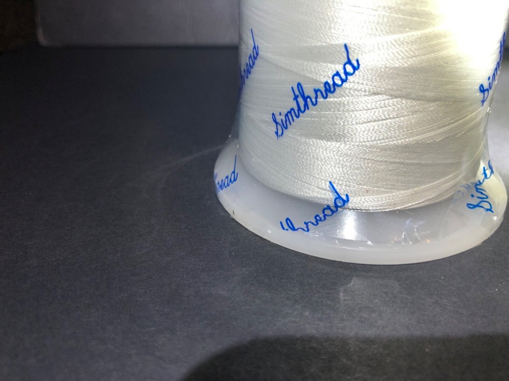 Embroidery Thread 5500 Yards White 001 100% Polyester