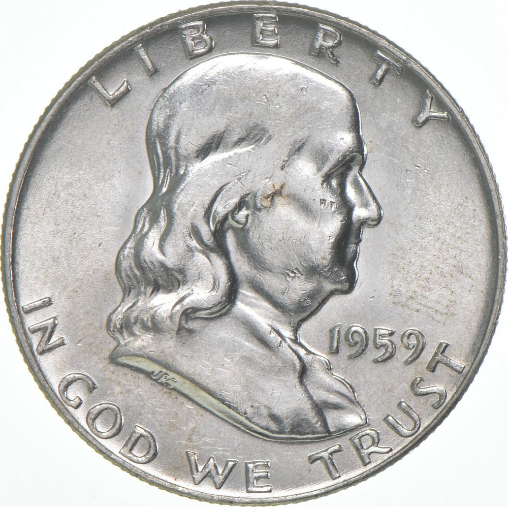 1959-D Franklin Half Dollar AU