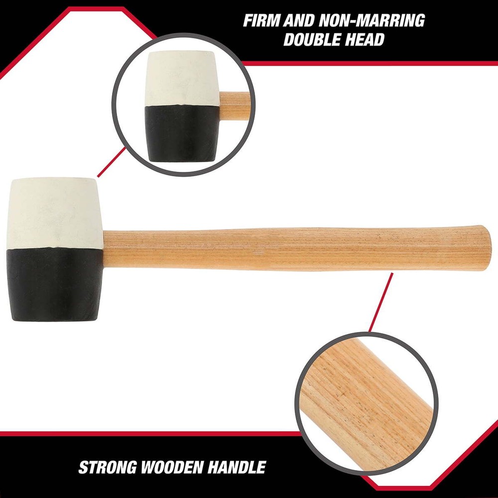 Double Headed Rubber Mallet, Non-Marring Hammer