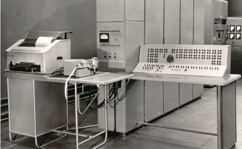 Vintage Soviet Computer Punched Paper Tape with Old Program Code, USSR 1960-1970