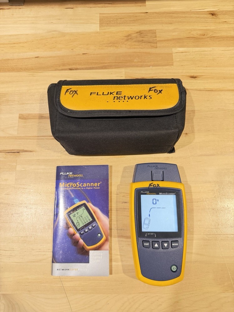 FLUKE NETWORKS MICROSCANNER 2 W/ BAG & MANUAL / SHIPS FAST