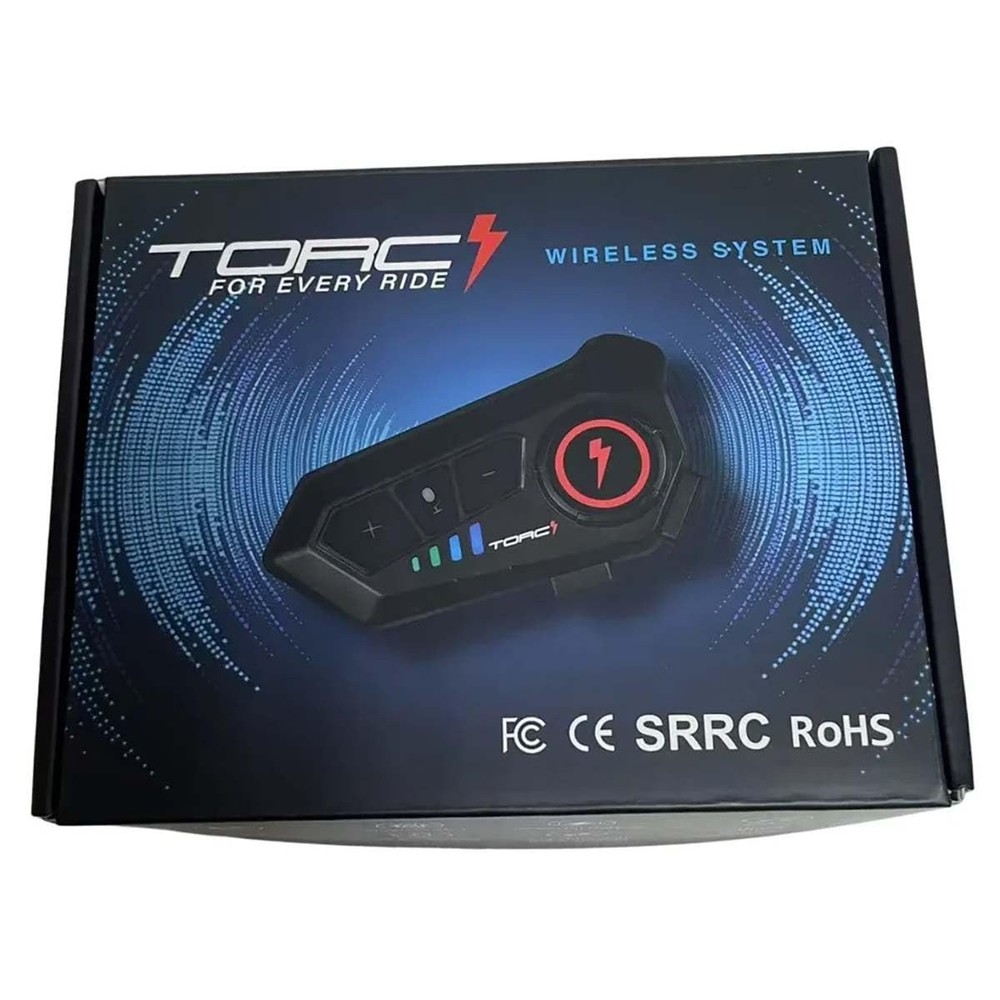 TORC Bolt Wireless Communication System for Motorcycles (Black - One Size)