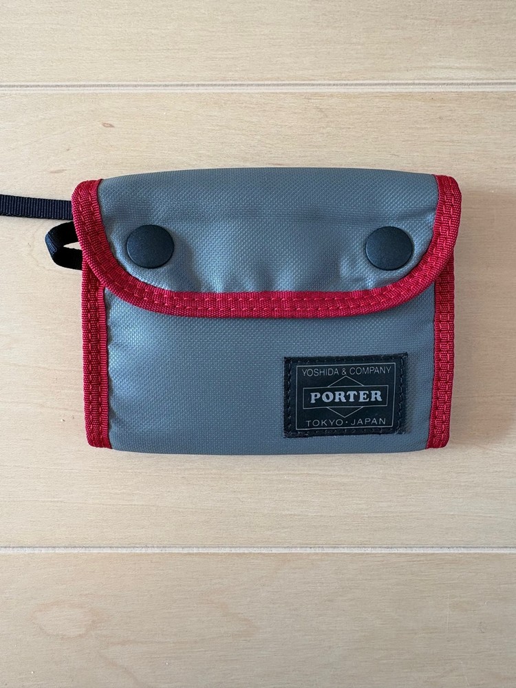PORTER YOSHIDA COMPART Tri fold Wallet Gray 538-16171