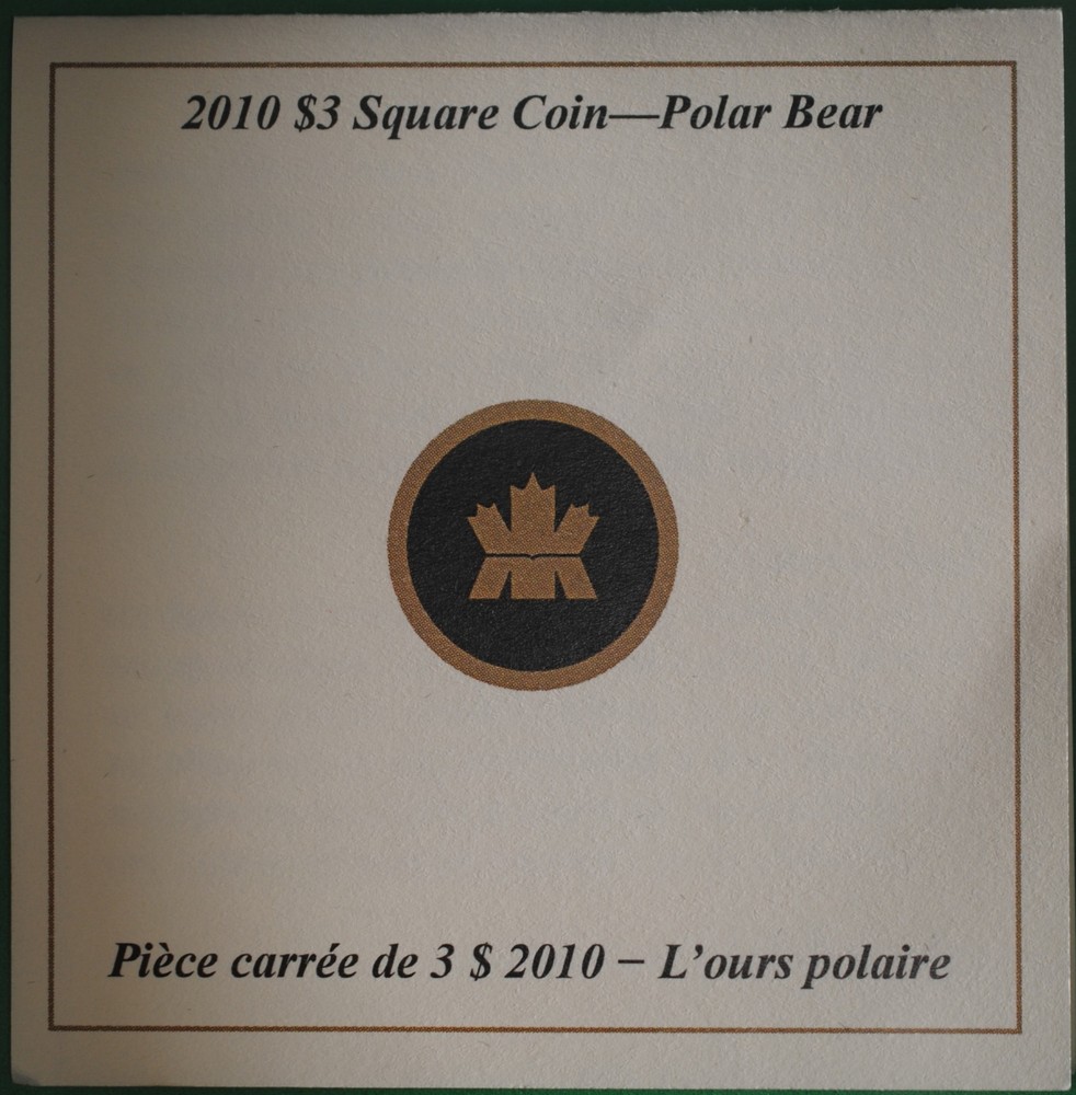 2010 Canada 3 Dollars Proof Polar Bear