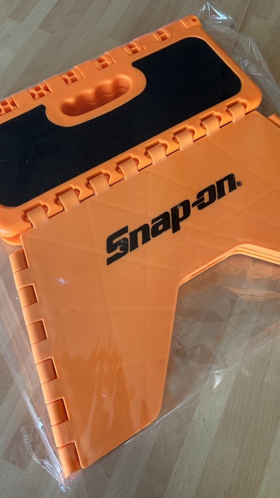 Snap On Folding Step / Stool In Orange NEW