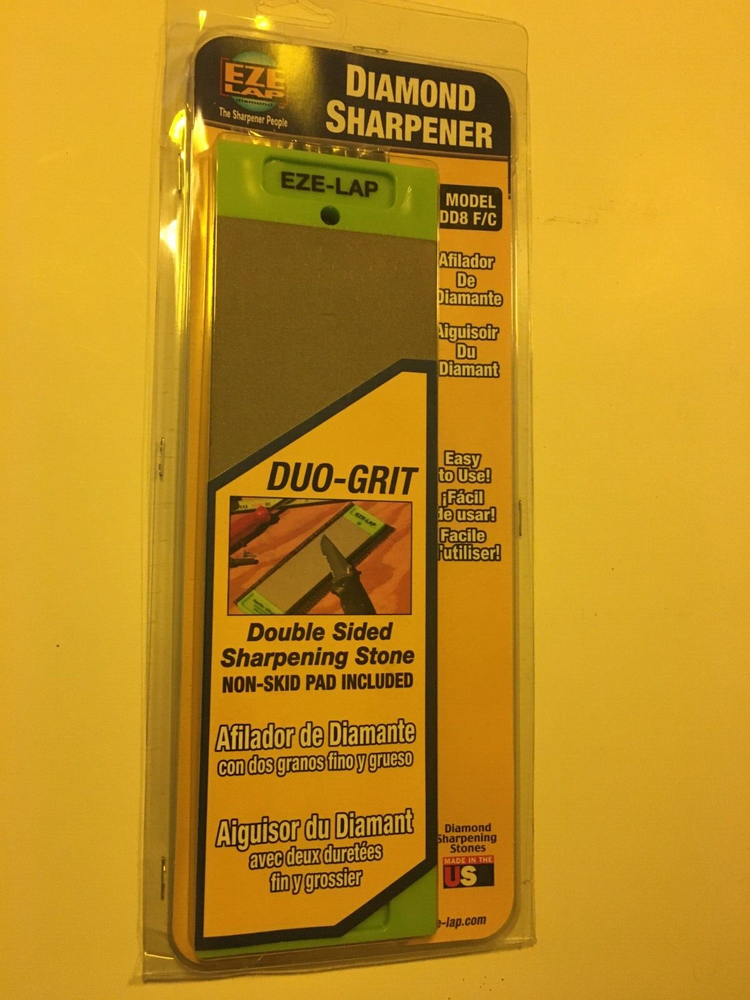 EZELAP DUOGRIT DIAMOND SHARPENER DD8 FINE/COARSE NEW