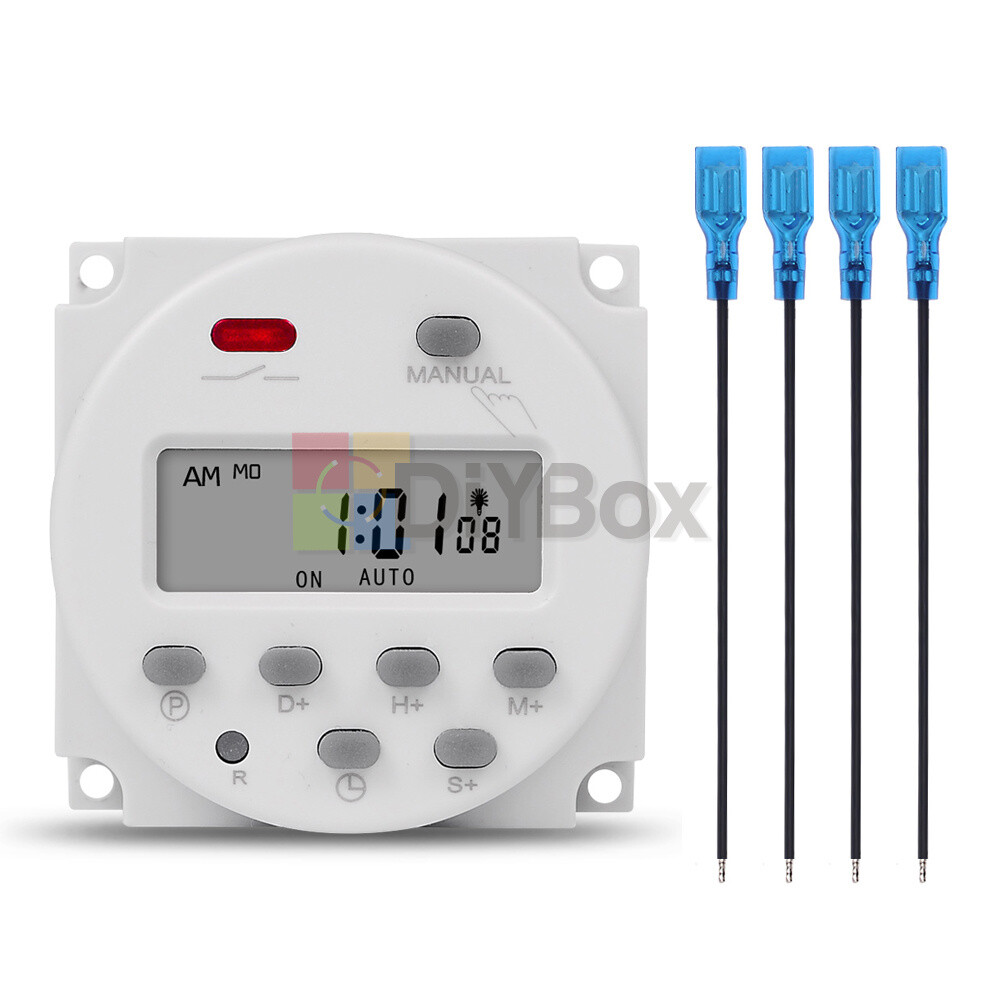 DC12/24V AC110V/220V Timer Switch Digital LCD Programmable Control Time Relay