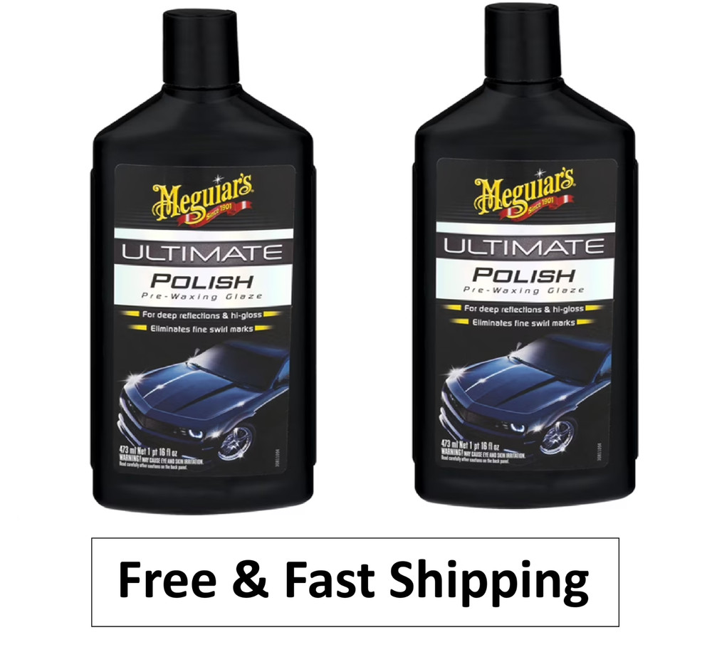 Meguiars G19216 Ultimate Polish, 16 oz ( 2 pack)