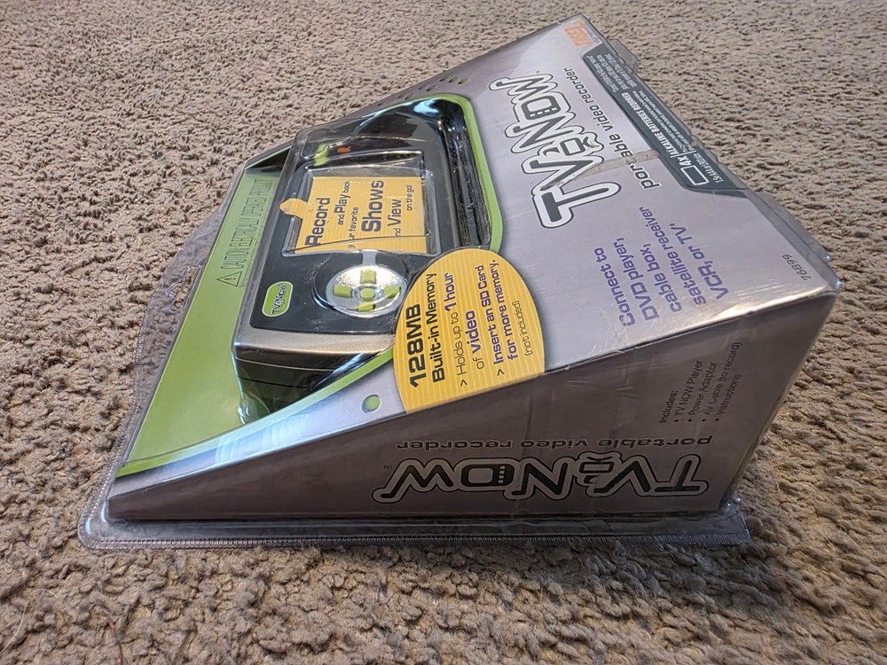 + Tiger Electronics 2006 TV Now Portable Video Recorder New - Opened Package