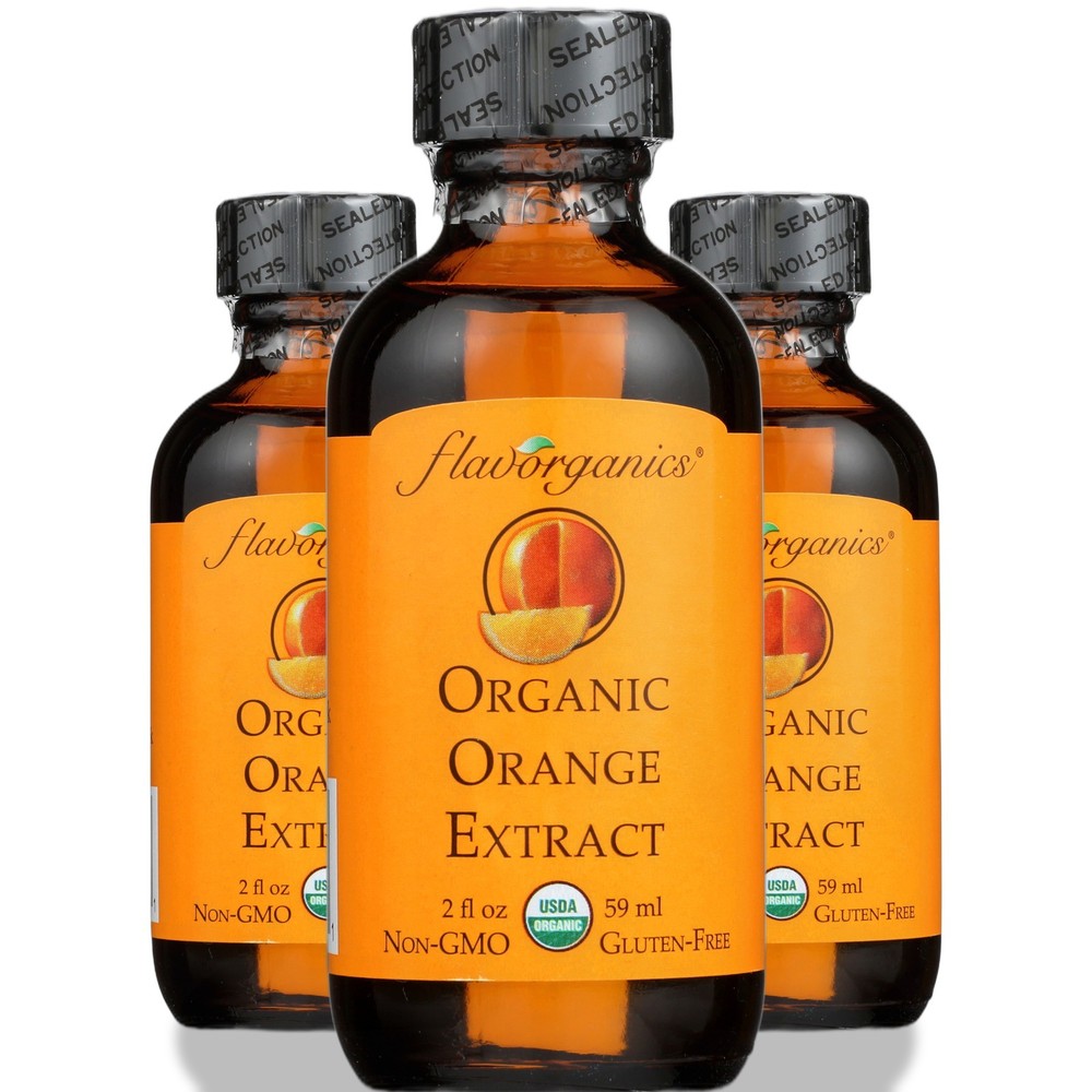 Flavorganics Organic Orange Extract 2 Oz 3 Pack