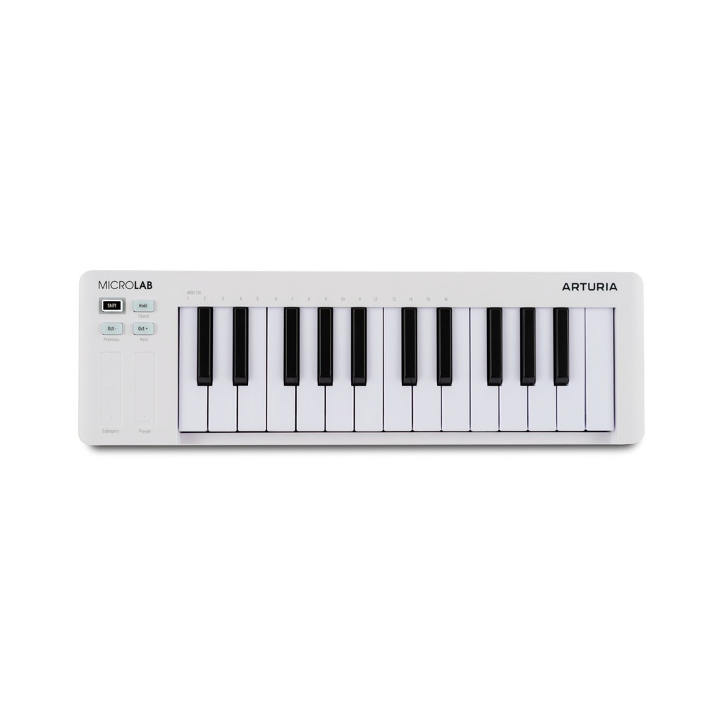 Arturia MicroLab mk3 25-Key Universal MIDI Controller (White)