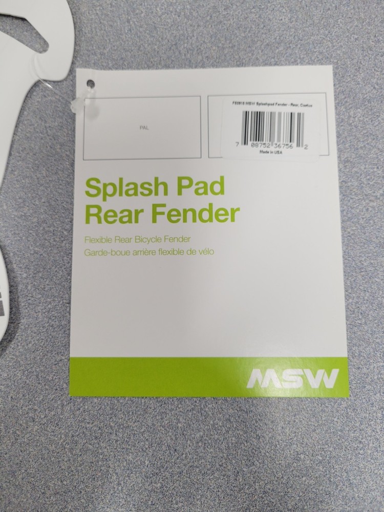 MSW Splash Pad rear fender