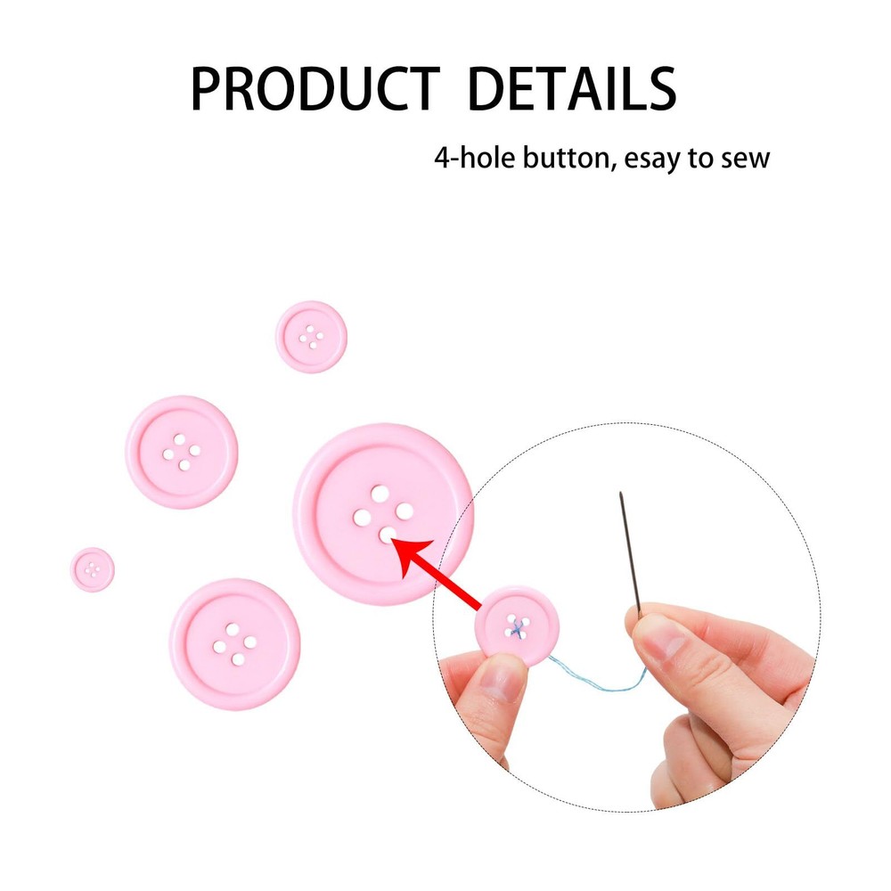 100 pcs Buttons for Crafts Buttons Button DIY Buttons Mixed Sewing Buttons 5 ...