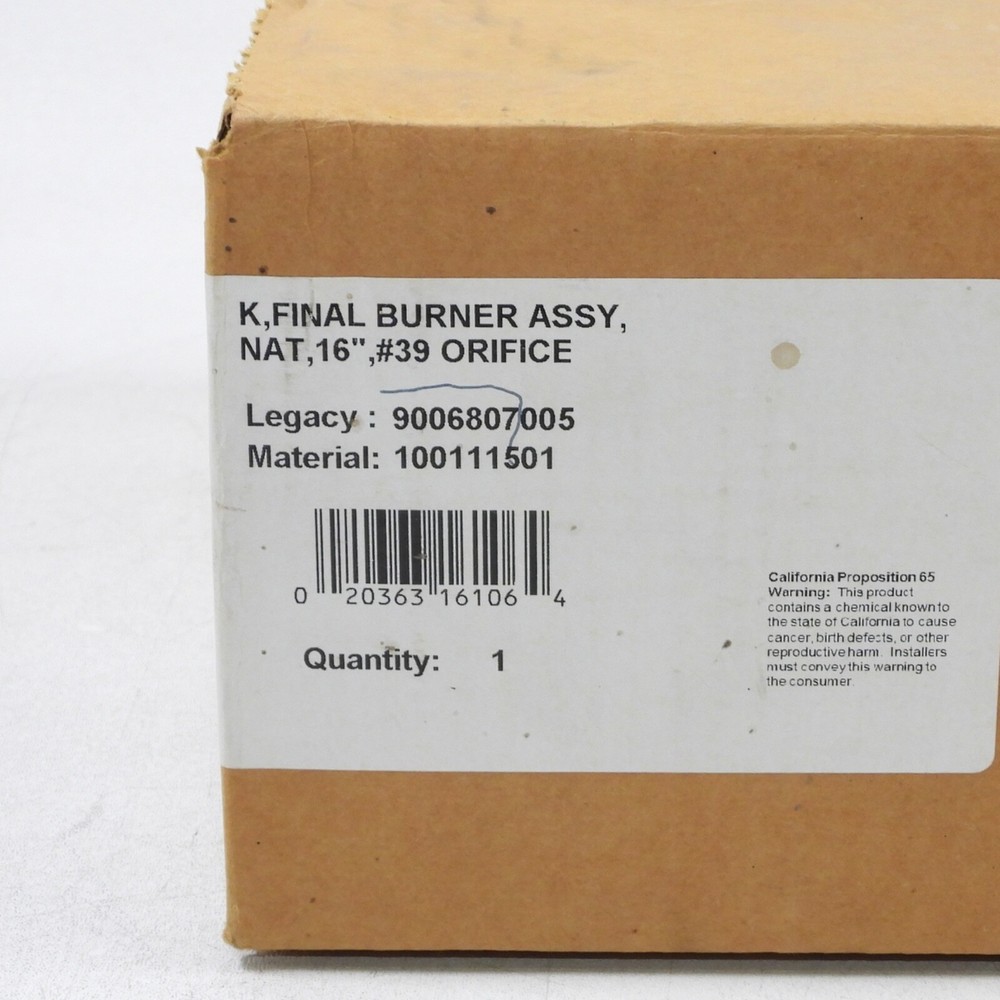 AO Smith 100111501 Final Burner Assembly Kit (#39 Orifice) Nat 16"