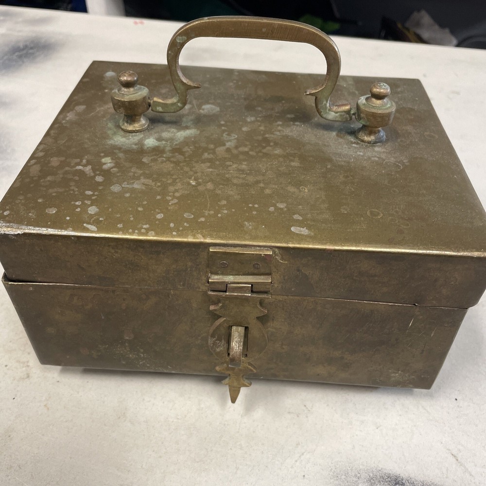Antique Brass Betel Nuts Supari Box Original Old Hand Crafted Engraved