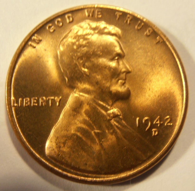 1942 D Lincoln Cent - BU from a nice roll