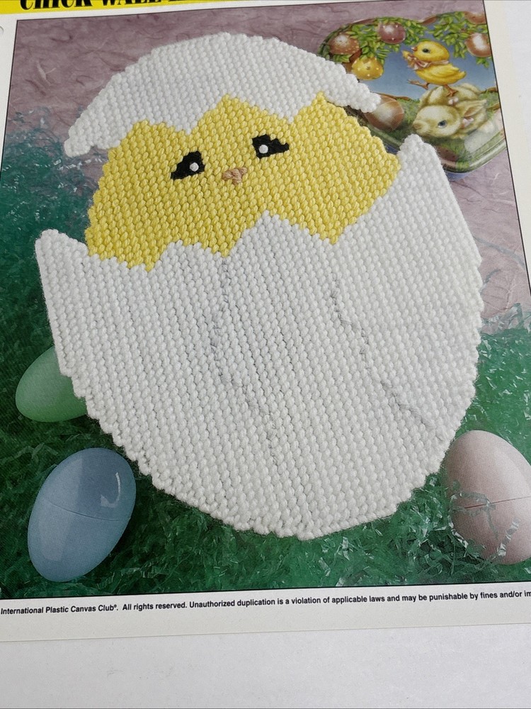 Chick Wall Hanging Annie's Attic Plastic Canvas Pattern Page