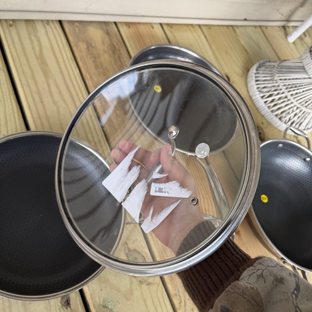 Hexclad Hybrid Cookware 8 Piece Set Preowned Great Condition