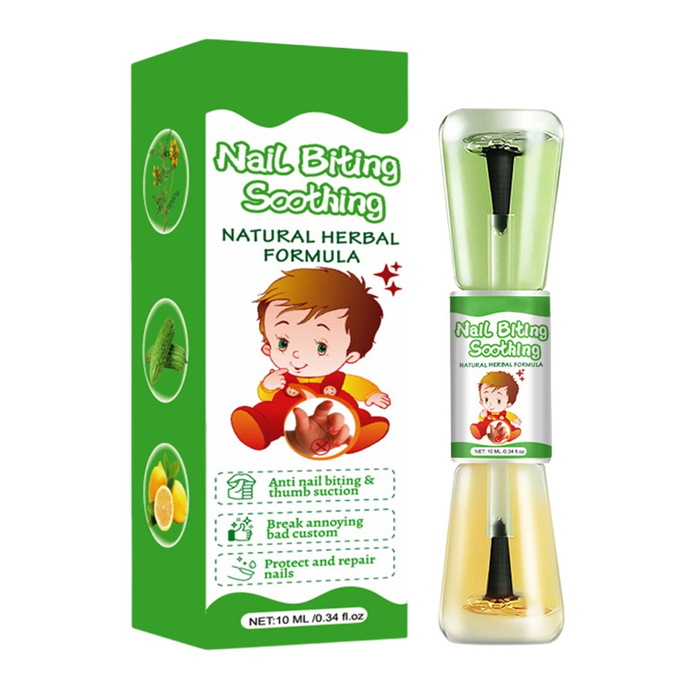 10ml 2-in-1 Nail Biting Prevention Polish, Effective Nail Bite Stopper