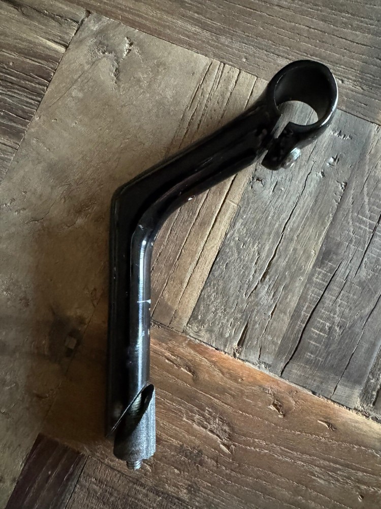 Vintage Bicycle Stem. Black. 22.2 - 26.2mm