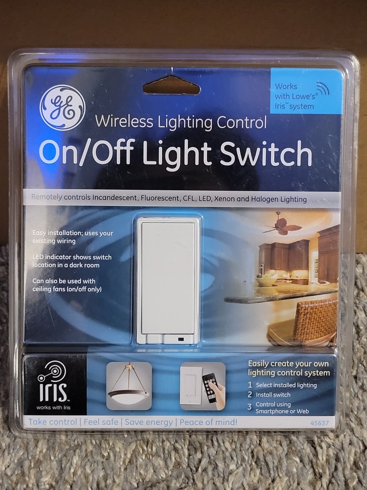 Wireless Light Switch On/Off Control With Smartphone, Model 45637, Open Box