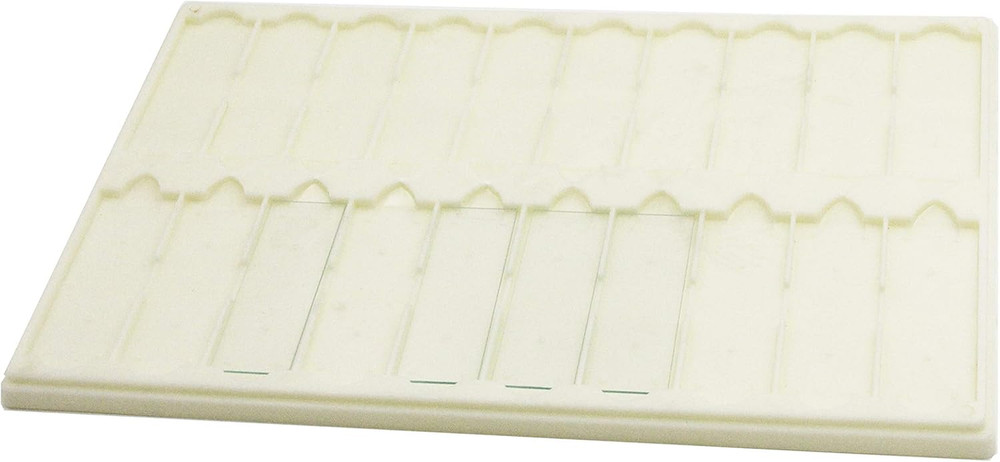 Plastic Microscope Slide Tray; 20 Capacity, Pack of 4